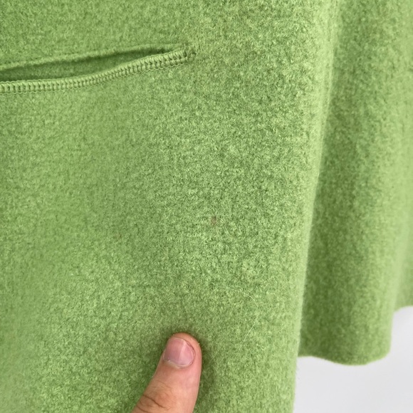 Women’s Eileen fisher wool green blazer jacket size petite medium - Picture 5 of 9